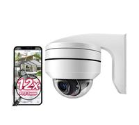 ZADCCS Telecamera IP, 4K 8MP Optical POE PTZ Camera Outdoor 12X Zoom IP Surveillance 100m IR Night Vision AI Street Security CCTV RTSP Network(4K 12X POE PTZ Cam)
