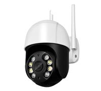 ZADCCS Telecamere di sicurezza, Telecamera 8MP 4K esterna AI Rilevamento umano Monitoraggio automatico IP PTZ Visione notturna a colori Cloud CCTV Video sorveglianza(8MP Add 128G Card)
