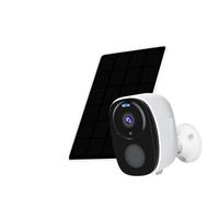 ZADCCS Telecamere di sicurezza, Telecamera di sicurezza solare UHD 2K 2.4 Rilevazione PIR esterna Faretto audio a vie con batteria ricaricabile for interni(Solar Cam Add 128G)