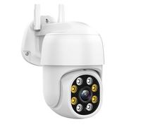 ZADCCS Telecamere di sicurezza, Telecamera PTZ wireless 8MP 4K HD 5MP Visione notturna a colori IP Esterna H.265 1080P Ai Monitoraggio automatico CCTV Sorveglianza(5MP No SD Card)