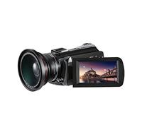 ZADCCS Videocamera, Videocamera 4K Zoom ottico 12X professionale for riprese in streaming live di Blogger(Bundle A)