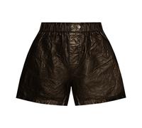 Zadig & Voltaire - Pax Crinkled Leather Shorts - - Shorts - Donna - Nero - XS