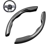 ZADIKO Coprivolante Auto per Skoda Octavia Kamiq Karoq Kodiaq Superb Accessori Auto Interno Coprivolante Antiscivolo Stile Sportivo Accessori