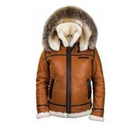 ZADIKO Giacca Invernale Uomo Con Collo Alto Plus Fleece, Zip Frontale, In Pile Classica Vintage All-Match B-Brown2 5XL