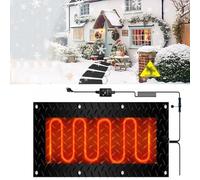 ZADIKO Tappetino Anti-Neve di Alta qualità - Antiscivolo for vialetti e Scale Esterne - 360 W con Cavo di Alimentazione for percorsi Invernali sicuri(40x120cmx1Pcs)