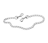 Moschettone doppio in metallo con catena da 50cm per bondage - ZADO