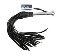ZADO - frusta lunga in pelle extra forte (nera)