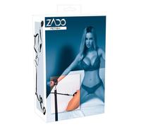 ZADO - Set di Legacci in Pelle per Letto (Nero)