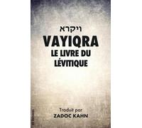 Zadoc Kahn Vayiqra (Copertina rigida) La Bible Hébraïque