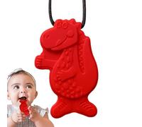 Zähe Halskette - Silikon-Kauspielzeug Für Kinder, Dinosaurier-Halskette, Kaubarer Beißring Sensorische Kaukette Mittelgroß Anhänger | Mundmotorik Unterstützung Beißbedürfnisse Glückliches Kauerlebnis