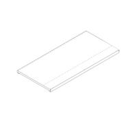 Zaf Ripiano Intero 50 x 100 cm Panna 2 Pezzi