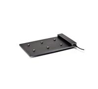 Zafferano Base di Ricarica a Contatto Multipla e Modulare (Max 6 pz) per Poldina Pro, Poldina Pro mini, Dama Pro, Pina Pro, AC220-240V 50/60Hz, Plug EU - Nero