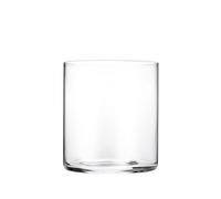 Zafferano - Set da 6 Bicchieri Tumbler in Vetro, Bicchiere da Acqua/Vino con Altezza 87 mm, Diametro 77 mm, Capacità 37 cl, Collezione Chiaro Di Luna - Trasparente