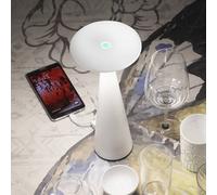 Zafferano Dama Lampada da tavolo a batteria IP54 bianca Zafferano