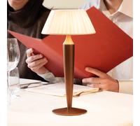 Zafferano Flaminia Lampada da Tavolo Portatile LedTouch Dimmer Bronzo