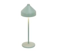 Zafferano, Lampada Amelie, Lampada da Tavolo Ricaricabile e Senza Fili con Controllo Touch, Adatta per Salotto ed Esterni, Dimmer, 2200-3000 K, Altezza 34 cm, Colore Verde Foglia