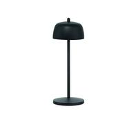 Zafferano, Lampada Circe, Lampada da Tavolo Ricaricabile e Senza Fili con Controllo Manuale, Adatta per Interni ed Esterni, Dimmer, 2200-3000 K Bianco Dinamico, Altezza 30 cm, Colore Nero