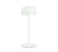 Zafferano, Lampada Circe, Lampada da Tavolo Ricaricabile e Senza Fili con Controllo Manuale, Adatta per Interni ed Esterni, Dimmer, 2200-3000 K Bianco Dinamico, Altezza 30 cm, Colore Bianco