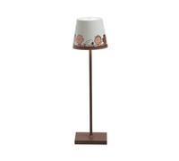Zafferano Lampada da Tavolo Poldina Pro Peanuts - Together ricaricabile e dimmerabile con batteria fino a 12 ore. Per uso esterno IP65