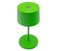 Zafferano, Lampada Olivia Mini, Lampada da Tavolo Portatile e Ricaricabile con Controllo Touch, Adatta per Salotto ed Esterni, Dimmer, 2700-3000 K, Altezza 22 cm, Colore Verde Mela