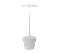 Zafferano Poldina Reverso Lampada ricaricabile LED, bianco