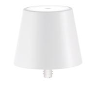 Zafferano, Lampada Poldina Stopper, Lampada per Bottiglia Ricaricabile e Senza Fili con Controllo Touch, Adatta per Salotto ed Esterni, Dimmer, 2200-3000 K, Altezza 11 cm, Colore Bianco