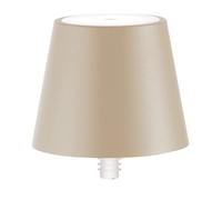 Zafferano, Lampada Poldina Stopper, Lampada per Bottiglia Ricaricabile e Senza Fili con Controllo Touch, Adatta per Salotto ed Esterni, Dimmer, 2200-3000 K, Altezza 11 cm, Colore Sabbia