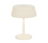 Zafferano, Lampada Sister Light Wi-Fi Mini, Lampada da Tavolo Ricaricabile e Senza Fili con Controllo da Remoto, per Salotto ed Esterni, Dimmer a Step, 2200-4000 K, Altezza 17 cm, Colore Avorio