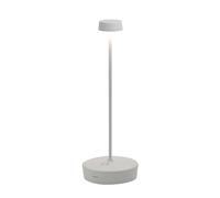 Zafferano, Lampada Swap Pro, Lampada da Tavolo Ricaricabile e Senza Fili con Controllo Touch, Adatta per Salotto ed Esterni, Dimmer a Step, 2200-3000 K, Altezza 29 cm, Colore Bianco