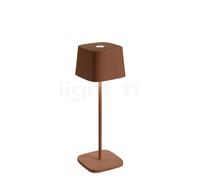 Zafferano Ofelia Lampada ricaricabile LED, marrone - 29 cm