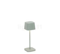 Zafferano Ofelia Lampada ricaricabile LED, verde - 20 cm