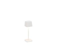 Zafferano Ofelia Micro Lampada da Tavolo H 200 Mm 67 x 67 Mm Bianco Opaco
