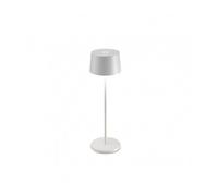 Zafferano Olivia Pro Bianco Opaco - Lampada da Tavolo a Led H35cm