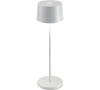 Zafferano Olivia Lampada ricaricabile LED, bianco - 35 cm