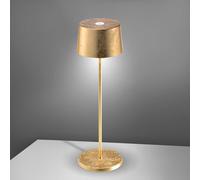 Zafferano Lampada da tavolo LED Olivia Pro Foglia Oro, ricaricabile e dimmerabile - oro alluminio LD0850BFO