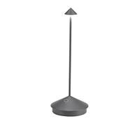 Zafferano Pina Lampada ricaricabile LED, grigio scuro