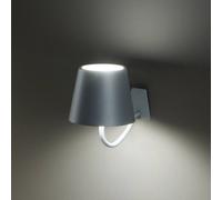 Zafferano Poldina applique accu, gancio, bianco Zafferano