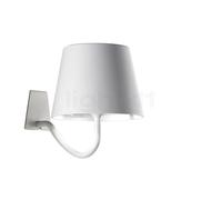 Zafferano Poldina Lampada da parete LED conico, bianco