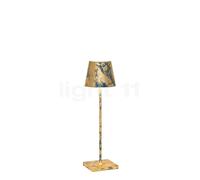Zafferano Poldina Lampada ricaricabile LED, blu/foglio d'oro - 38 cm , articolo di fine serie