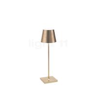 Zafferano Poldina Lampada ricaricabile LED, foglio d'oro - 38 cm , articolo di fine serie