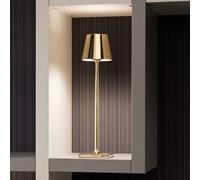 Zafferano Poldina micro lampada a batteria interna oro lucido Zafferano