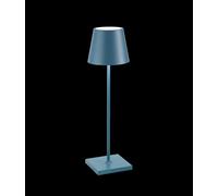 Zafferano Poldina Pro Blu - Lampada da Tavolo in Alluminio a LED H38cm