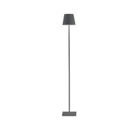 Zafferano Poldina Lampada ricaricabile LED, grigio scuro - 52/87/122 cm