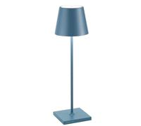 Zafferano, Poldina Pro, Lampada da Tavolo 38cm Blue, Alluminio