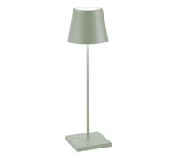 Zafferano Poldina Pro Verde Salvia - Lampada da Tavolo in Alluminio H38