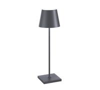 ZAFFERANO Poldina PRO Lampada da Tavolo Grigio Scuro Grigio