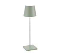 Zafferano Poldina Lampada ricaricabile LED, verde pallido - 38 cm