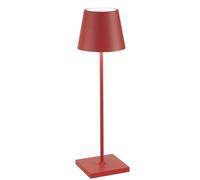 Zafferano Poldina Pro Rossa Lampada da tavolo LED ricaricabile e dimmerabile - LD0340F3