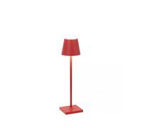 ZAFFERANO Poldina PRO MICRO Lampada da Tavolo Rosso Rosso