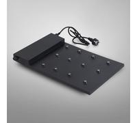 Zafferano Base di ricarica con contatti magnetici multipli per lampada Poldina Micro 12 max - nero plastica LD0490RP